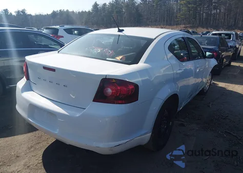 2014 Dodge Avenger Se from USA, damaged, VIN 1C3CDZAB3EN232547